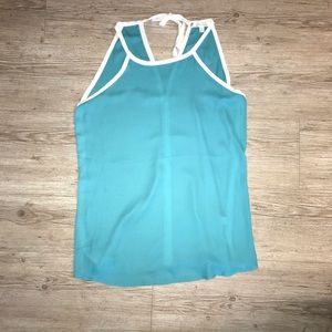 Blue halter tank
